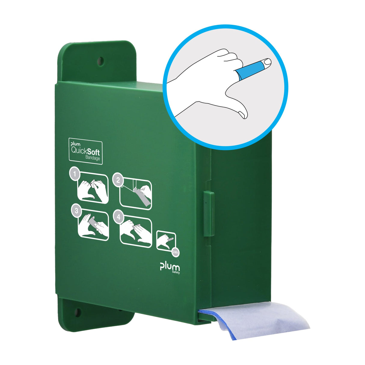 Plum QuickSoft Bandage Wandspender – Abreißdesign, nachfüllbar, für die Wandmontage – Ansicht 2