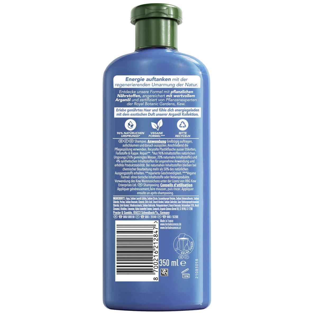 Herbal Essences Arganöl Shampoo, pflegend und feuchtigkeitsspendend – für strapaziertes Haar – Ansicht 2