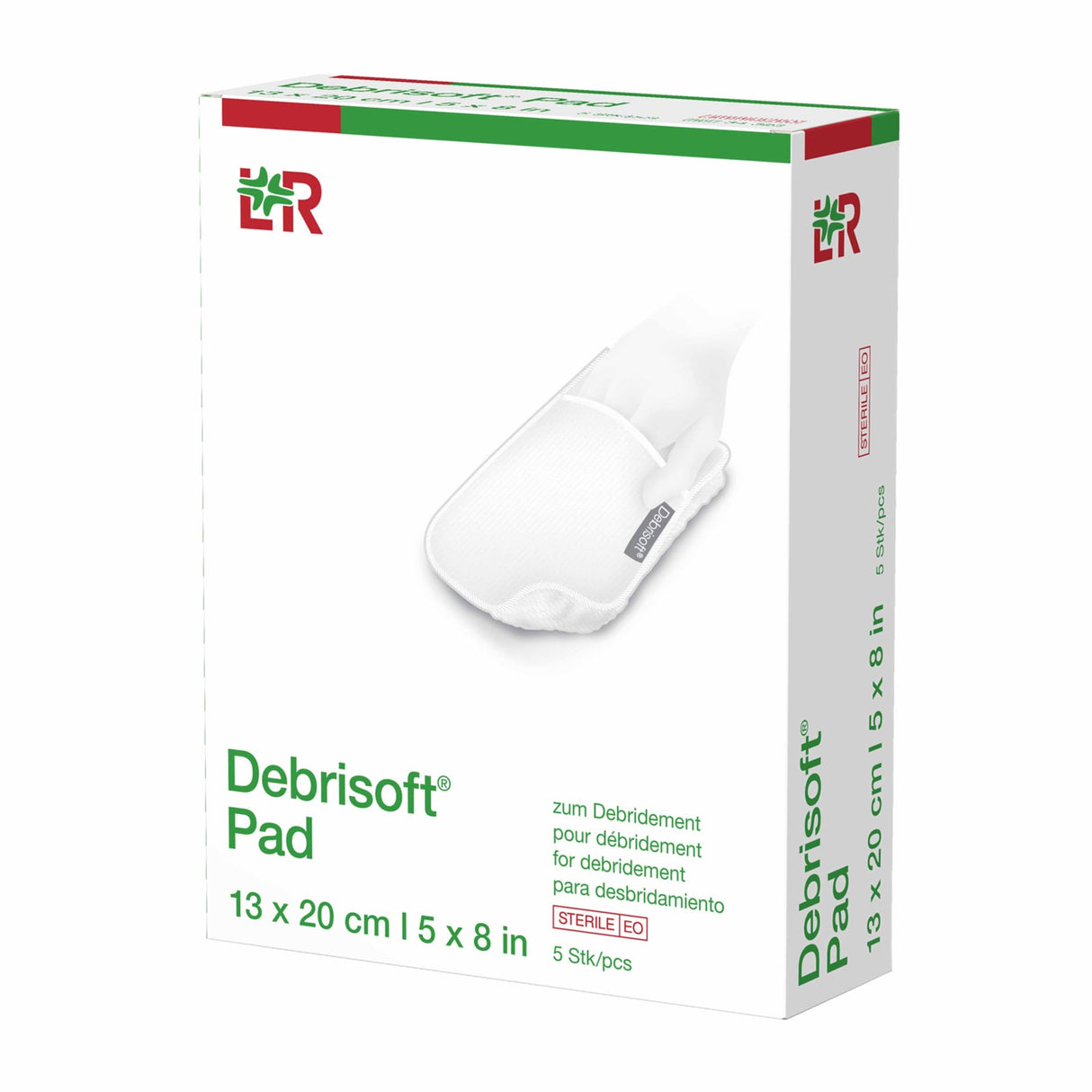 Lohmann & Rauscher Debrisoft Debridement Pad mit Grifftasche, steril, 10 x 10 cm – Ansicht 8
