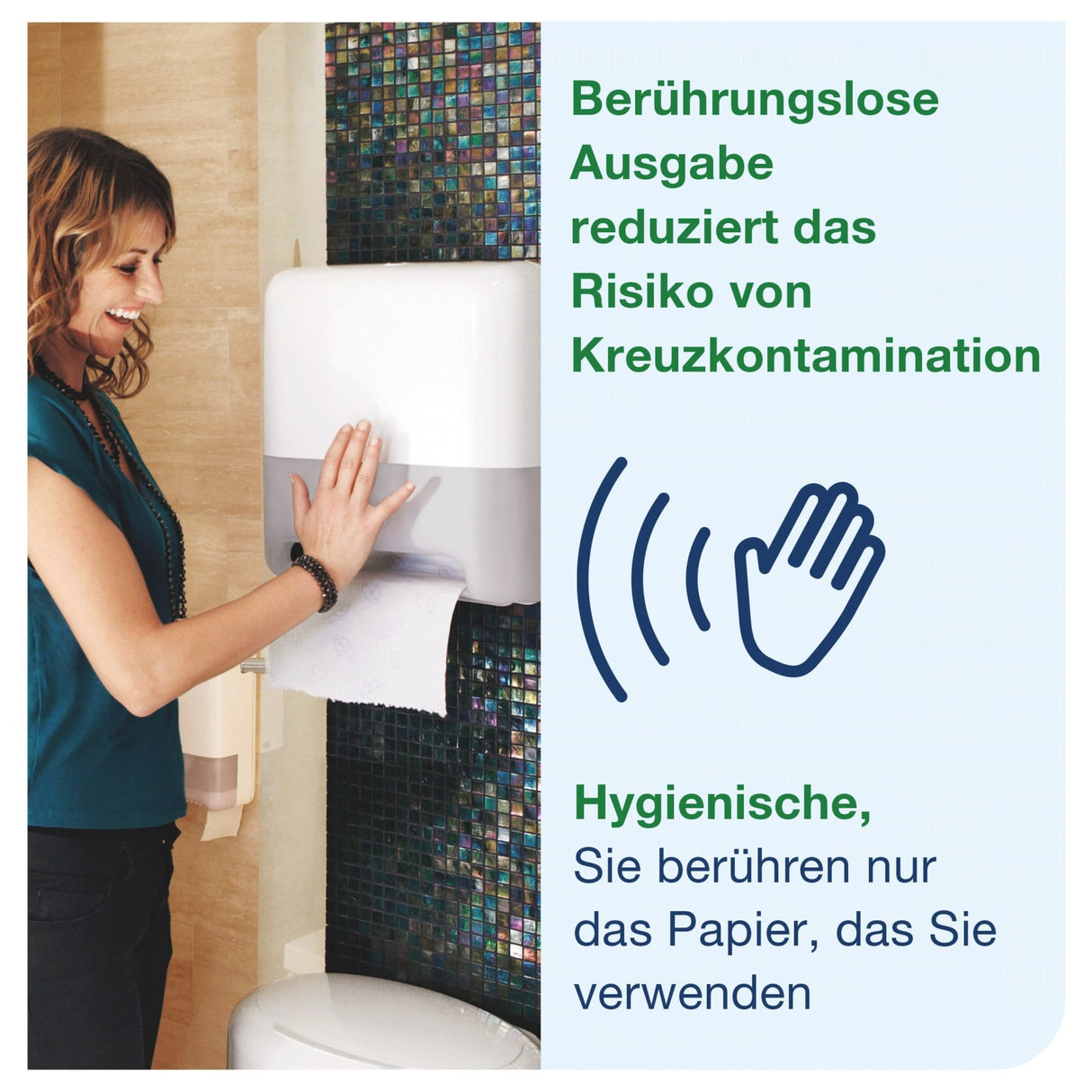 Tork Matic Sensor-Rollenhandtuchspender mit LED-Füllstandanzeige, H1 – Ansicht 8
