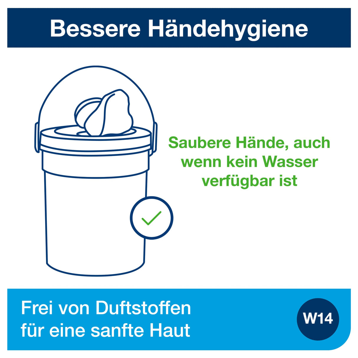 Tork Feuchte Handreinigungstücher im Spendereimer, W14 – Ansicht 5