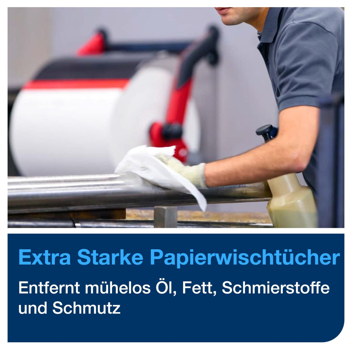 Tork Extra Starke Papierwischtücher W1/W2, 1-lagig, weiß – Ansicht 3
