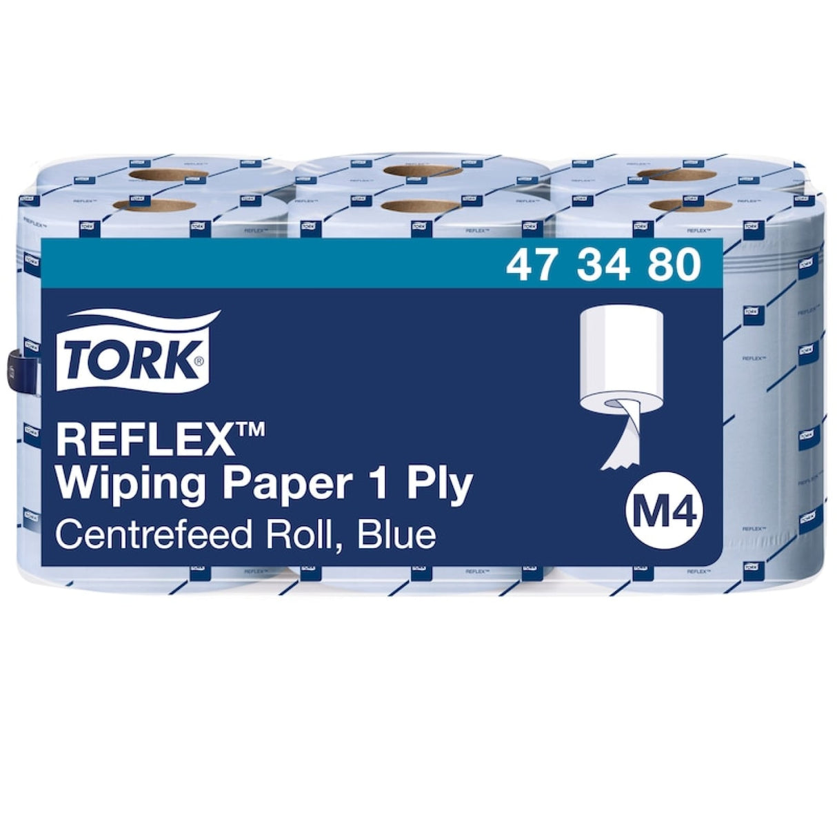Tork Reflex Papierwischtücher M4, 1-lagig, blau