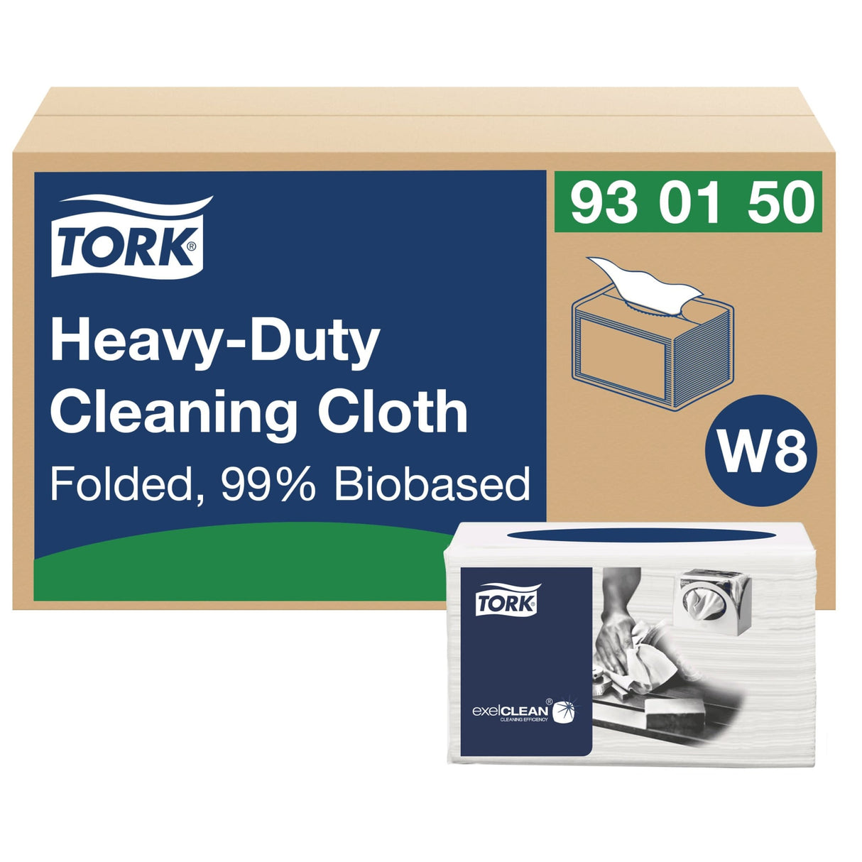 Tork Extra Starke Reinigungstücher W8, 1-lagig, weiß