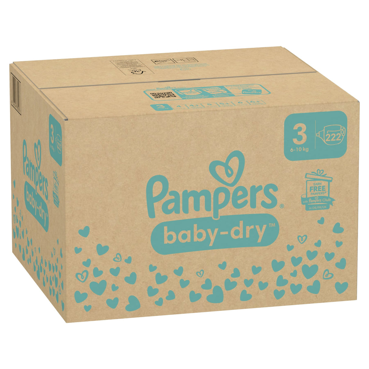Pampers Baby Dry Windeln Größe 3 Midi, 6-10 kg – 3-fach-Schutz-System – Ansicht 5