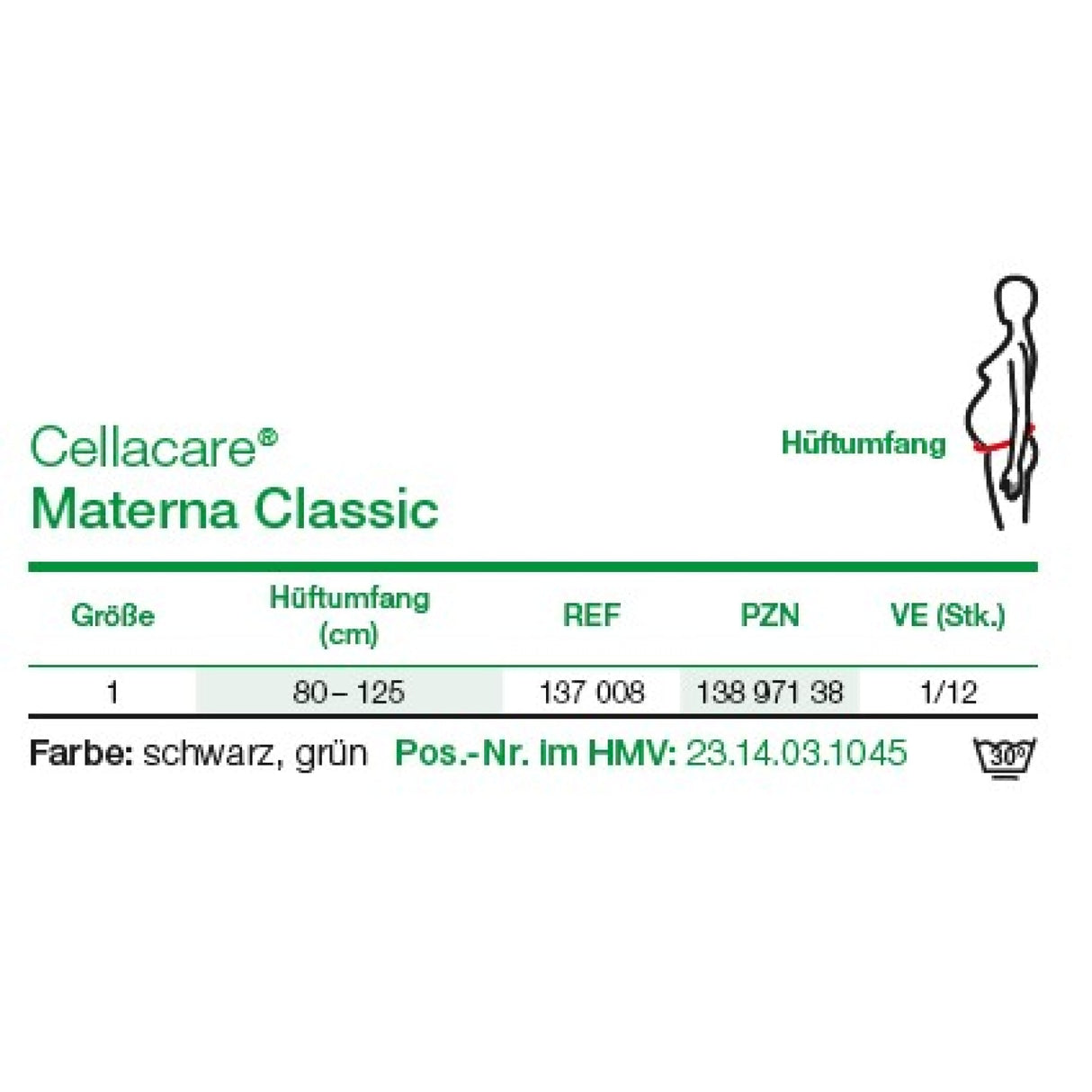 Lohmann & Rauscher Cellacare Materna Classic Schwangerschaftsorthese mit Stabilisierungsstäben – Ansicht 2