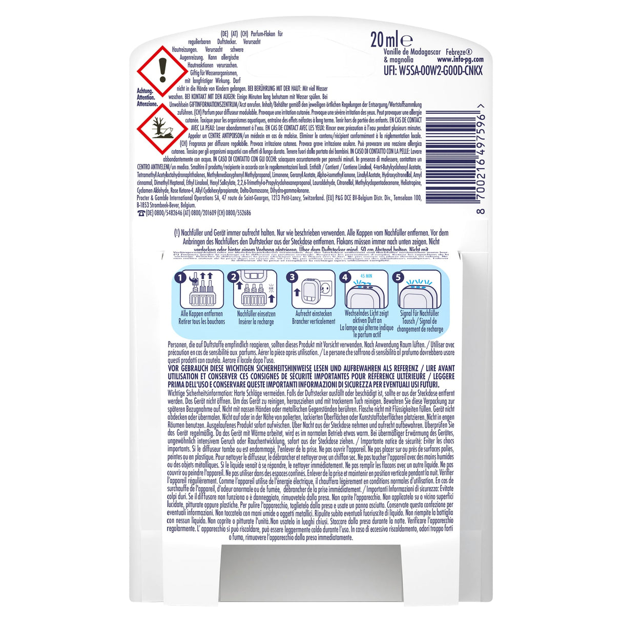 Febreze 3Volution Nachfüllflakon Vanille für den Duftstecker – Ansicht 2