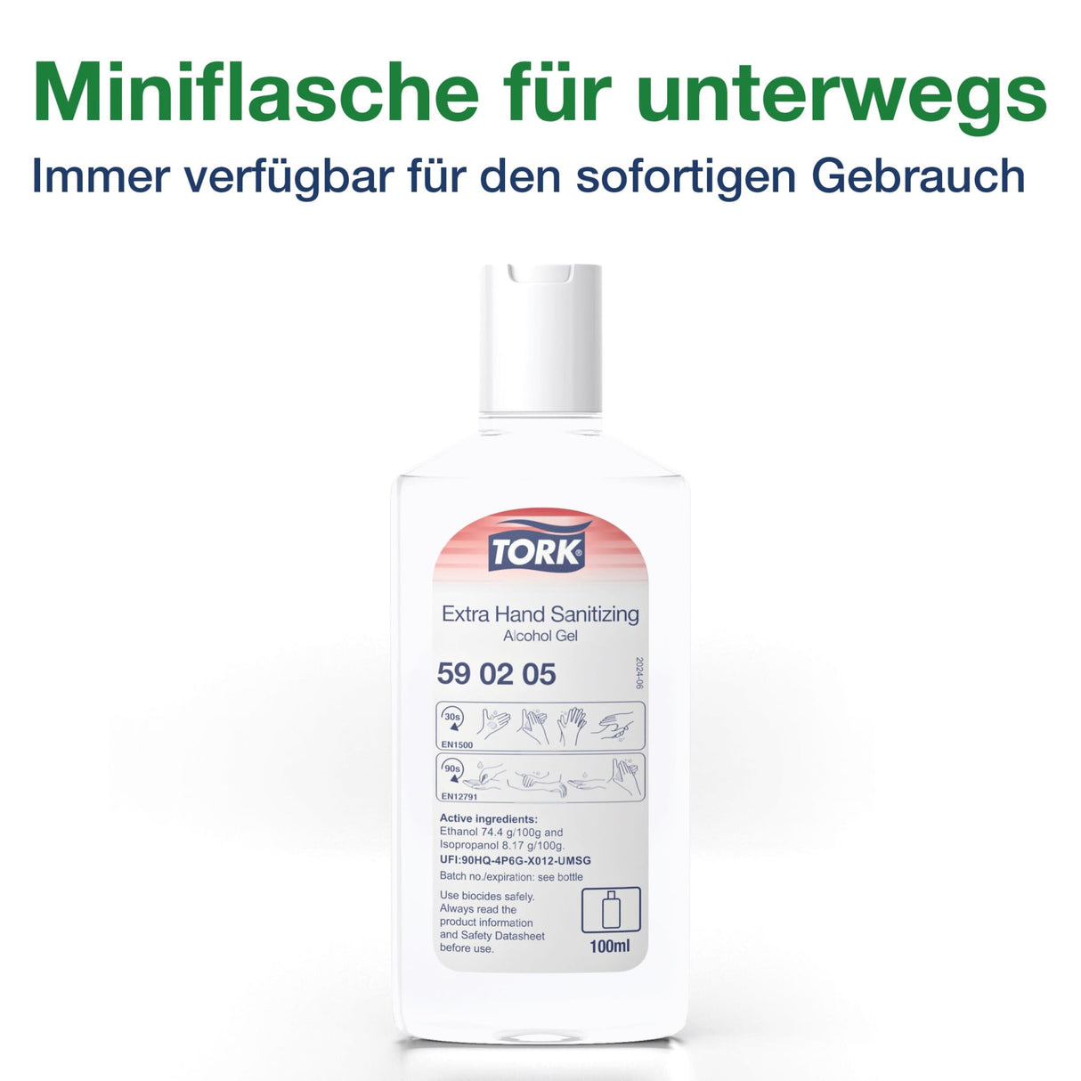 Tork Extra Händedesinfektionsgel Alkohol, für den Einsatz im Gesundheitswesen – Ansicht 8