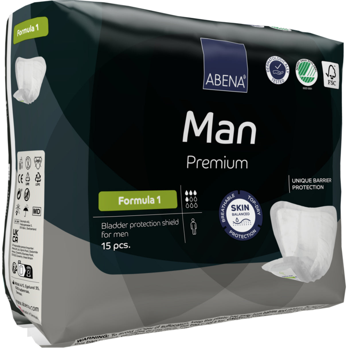 ABENA® Man Premium Formula 1 Inkontinenzeinlagen – Ansicht 2