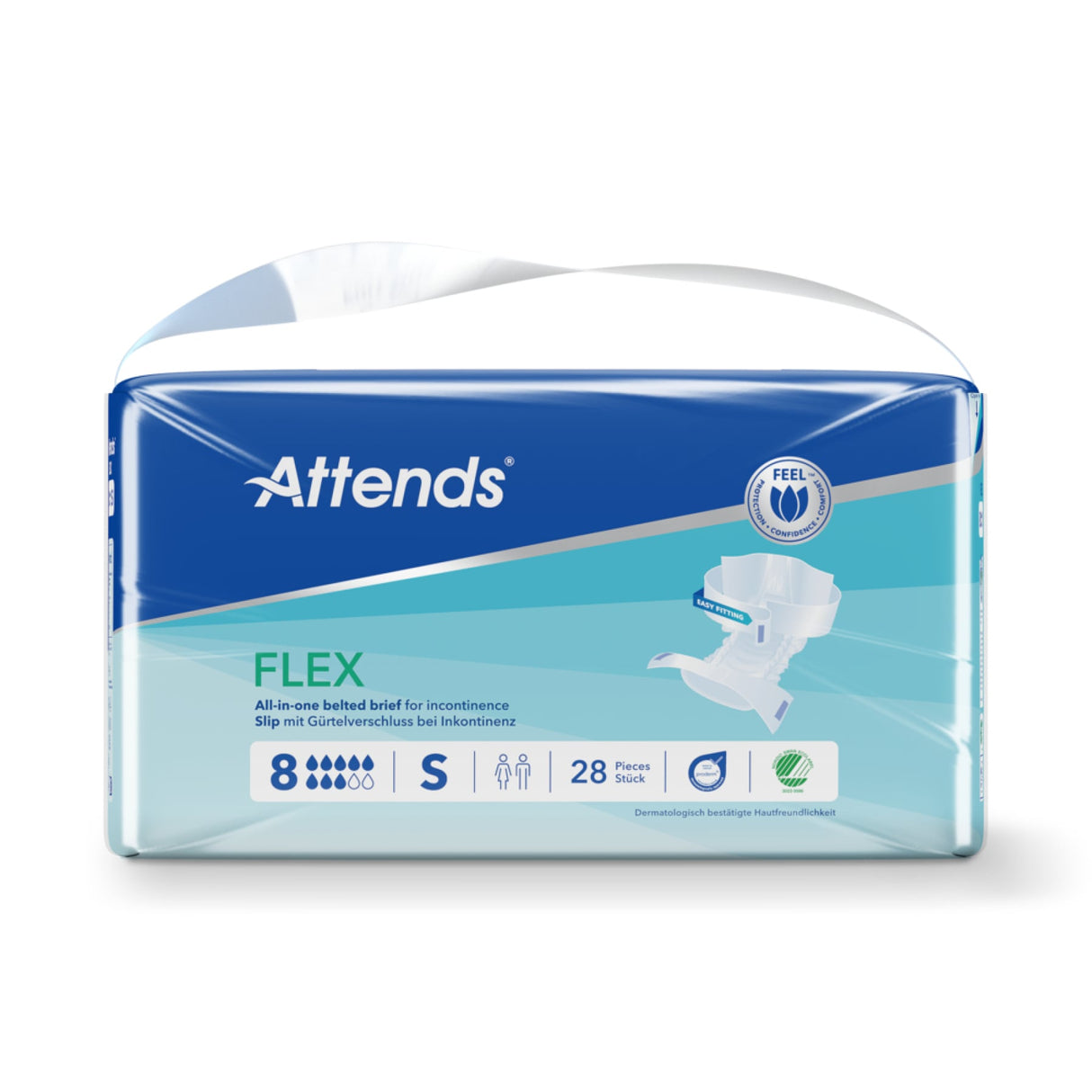 Attends Slip Flex 8 Inkontinenz Pants mit Hüftgürtel und Nässeindikator