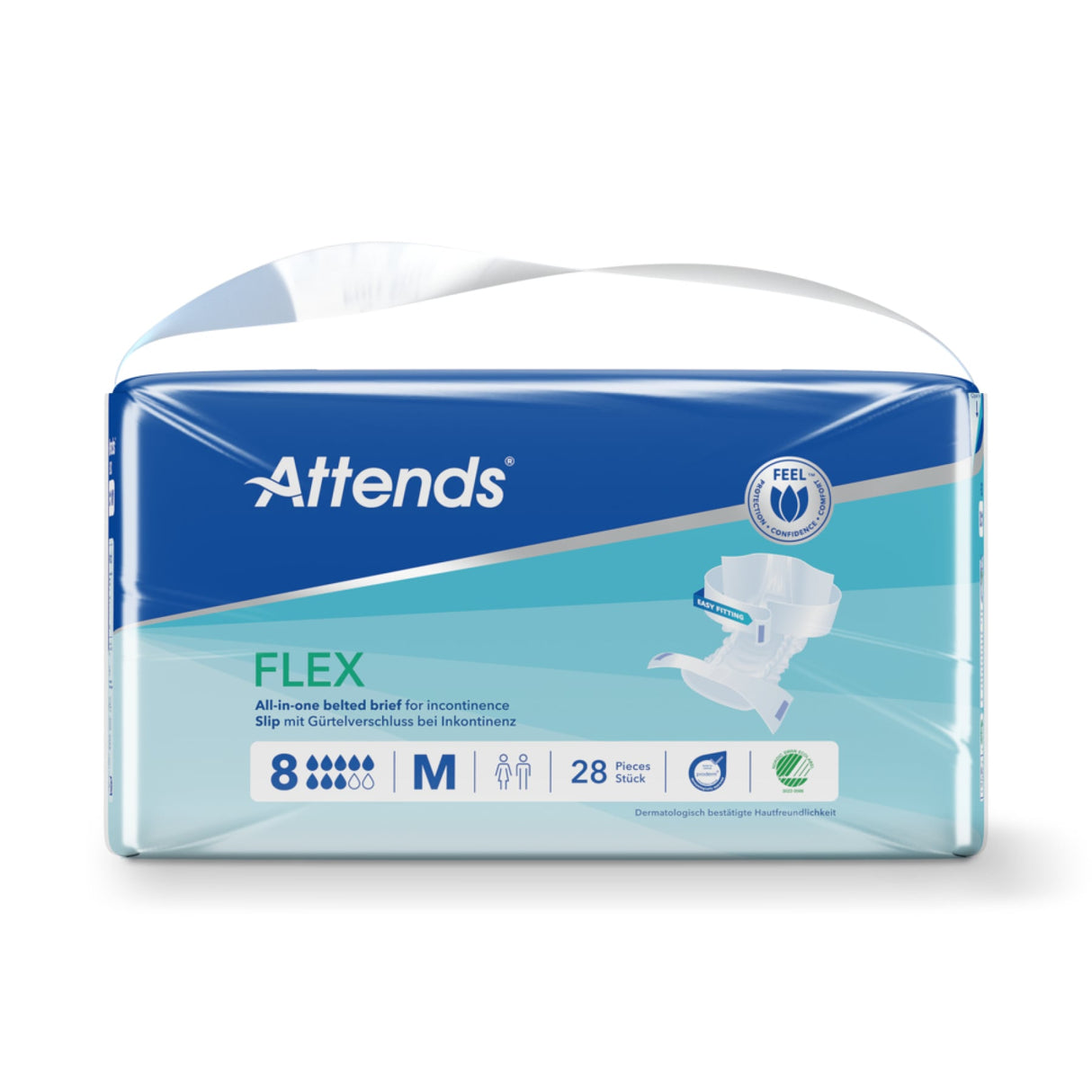 Attends Slip Flex 8 Inkontinenz Pants mit Hüftgürtel und Nässeindikator