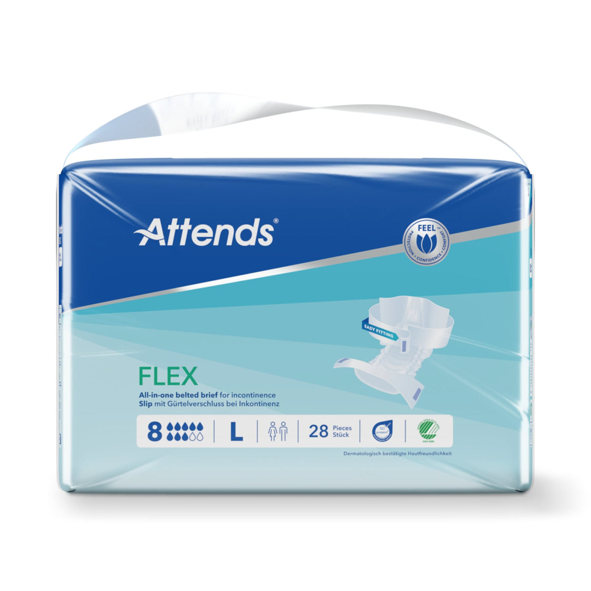 Attends Slip Flex 8 Inkontinenz Pants mit Hüftgürtel und Nässeindikator