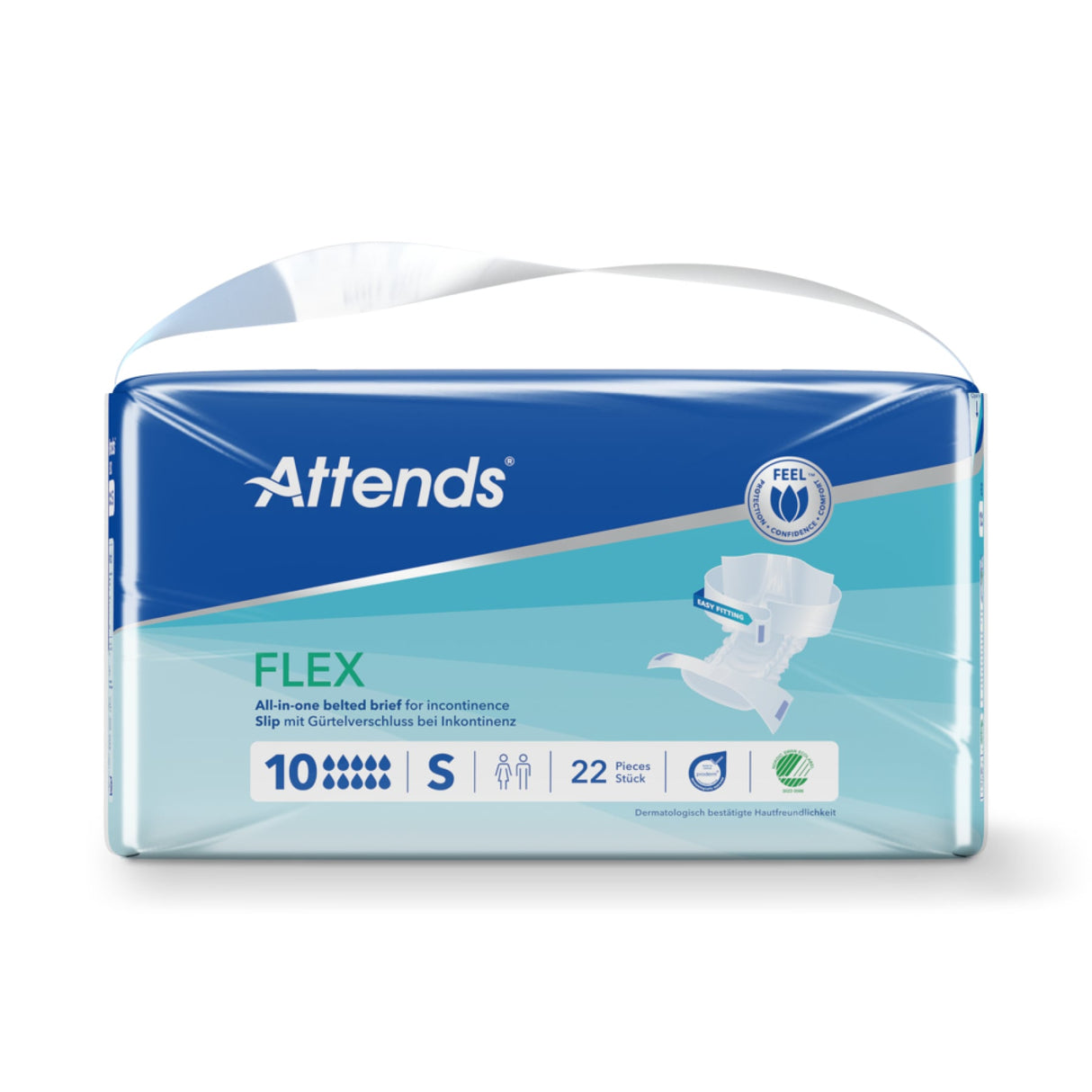 Attends Slip Flex 10 Inkontinenz Pants mit Hüftgürtel für sehr starke Inkontinenz