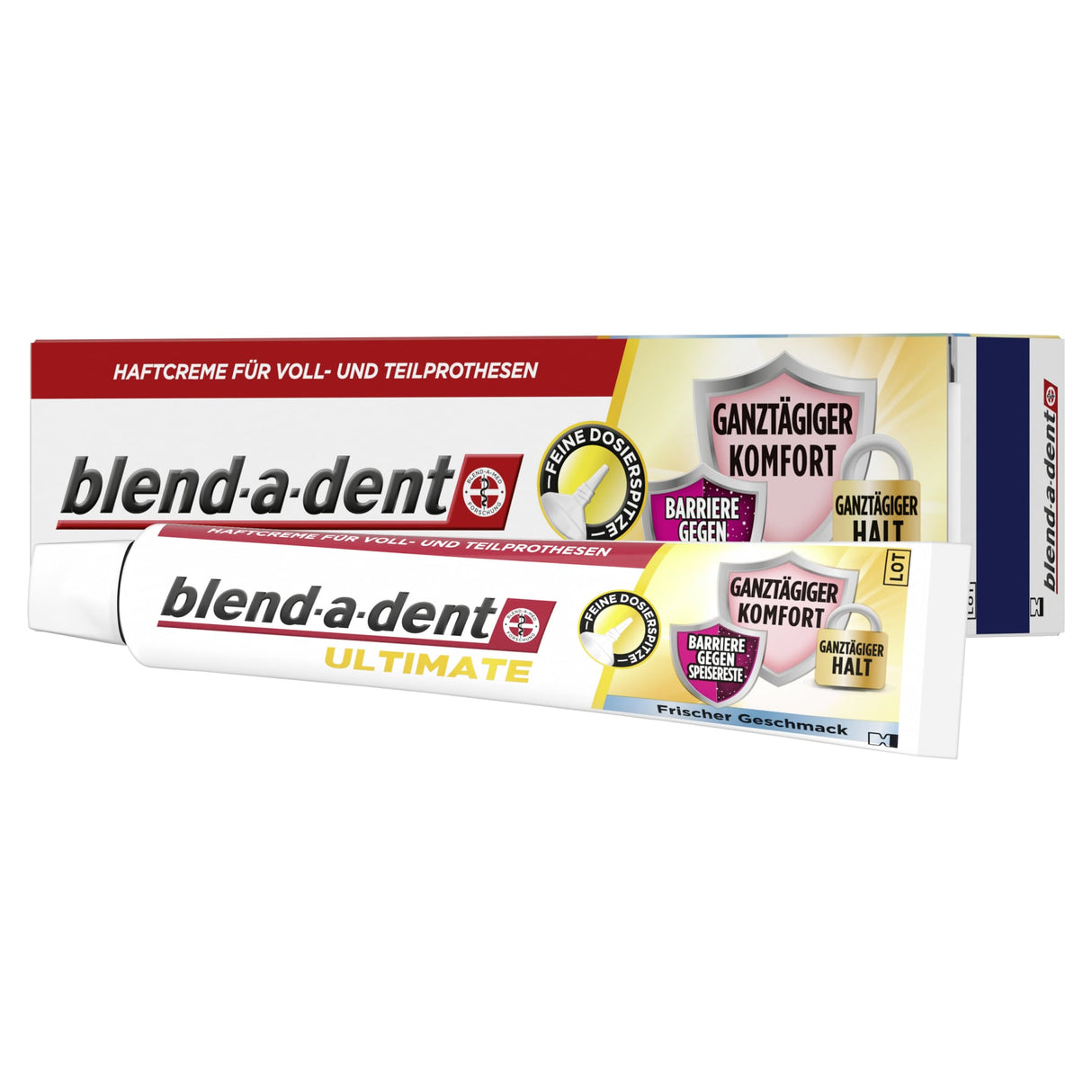 blend-a-dent Ultimate Haftcreme, Frischer Geschmack, mit feiner Dosierspitze