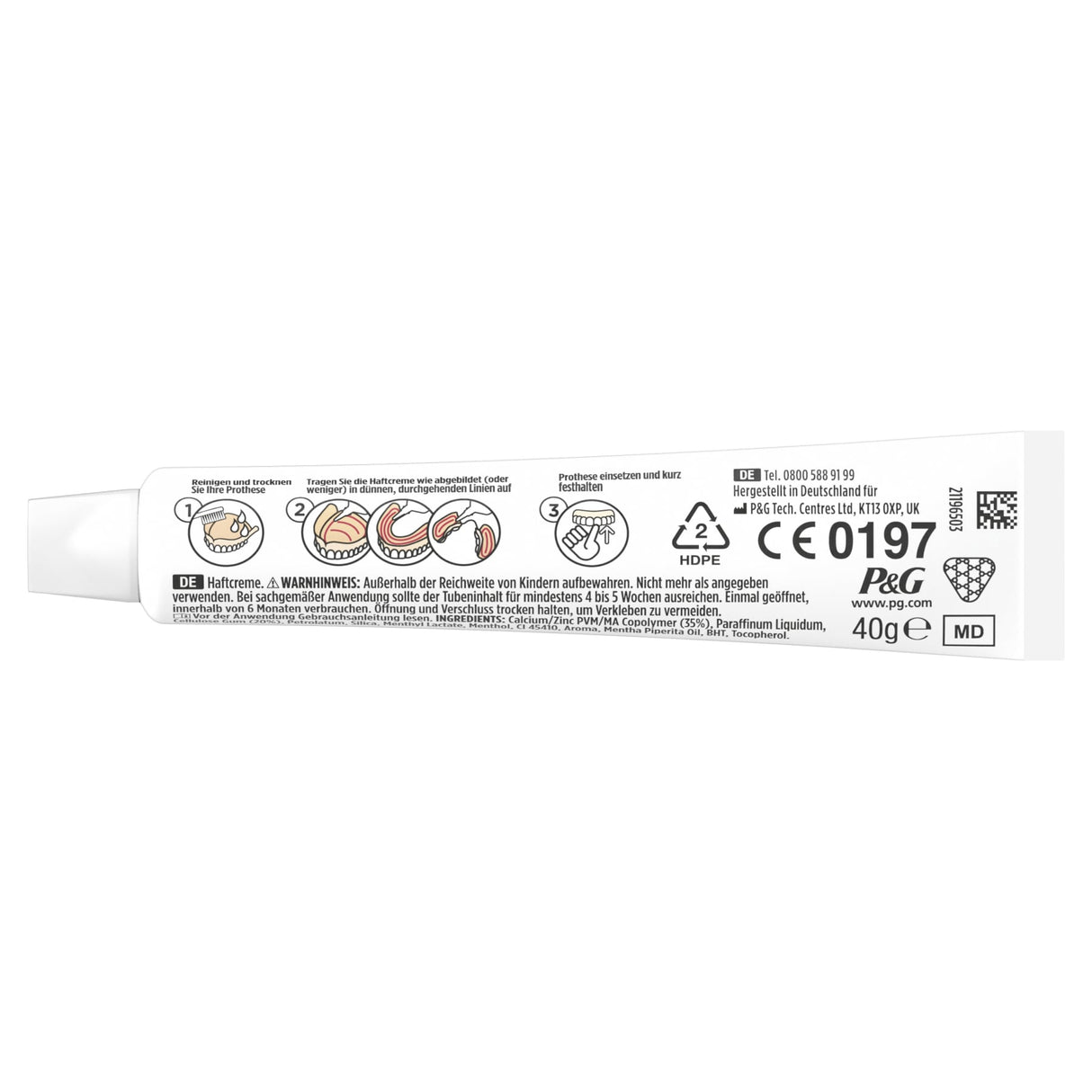 blend-a-dent Ultimate Haftcreme, Frischer Geschmack, mit feiner Dosierspitze – Ansicht 3