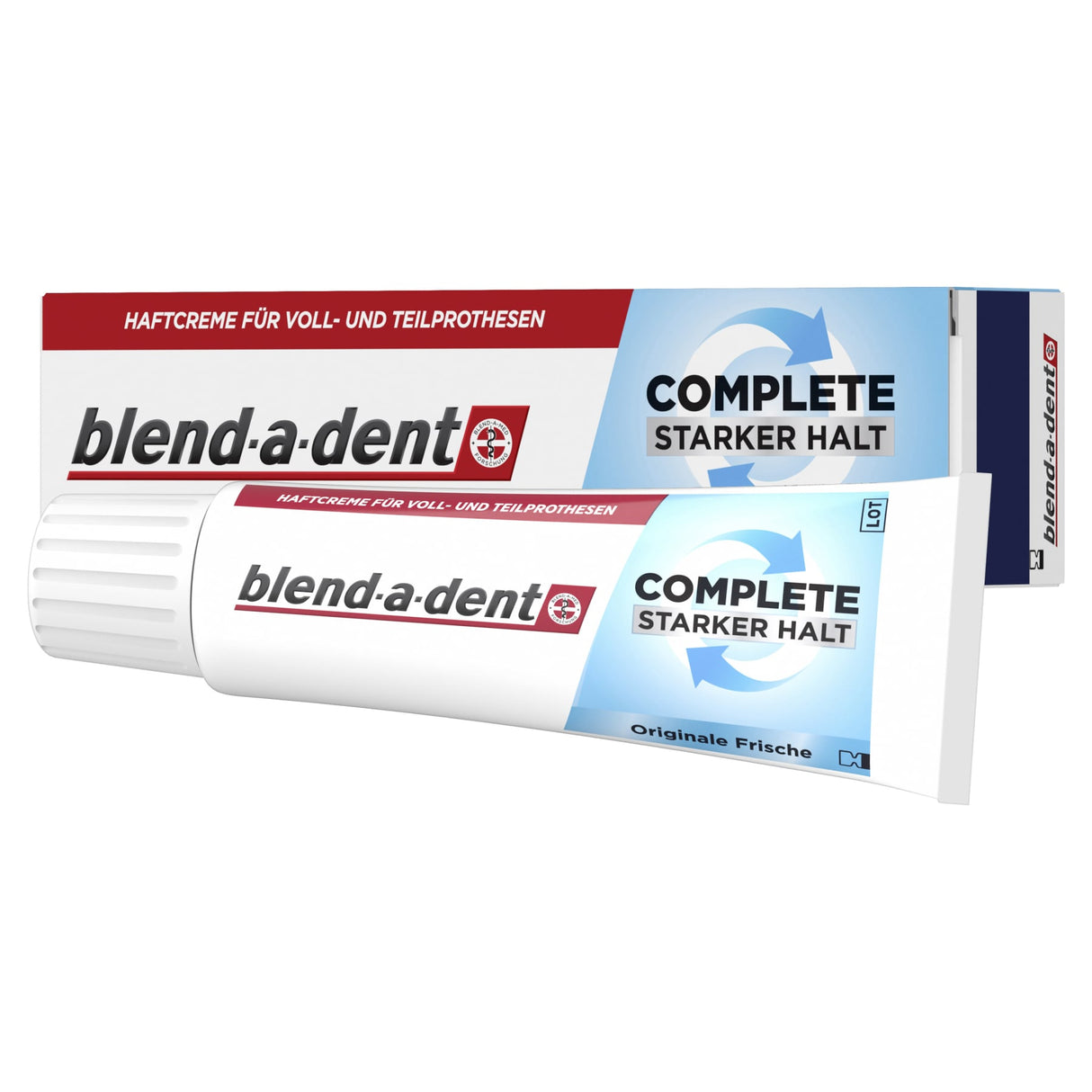 blend-a-dent Complete Haftcreme, Originale Frische, für Voll- und Teilprothesen