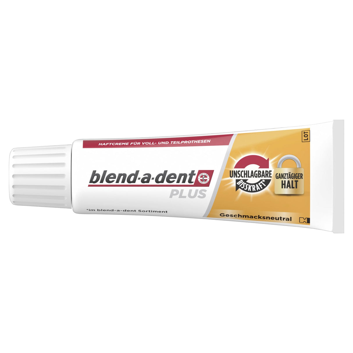 blend-a-dent Plus Haftcreme, Geschmacksneutral, für sicheren Halt beim Essen – Ansicht 2