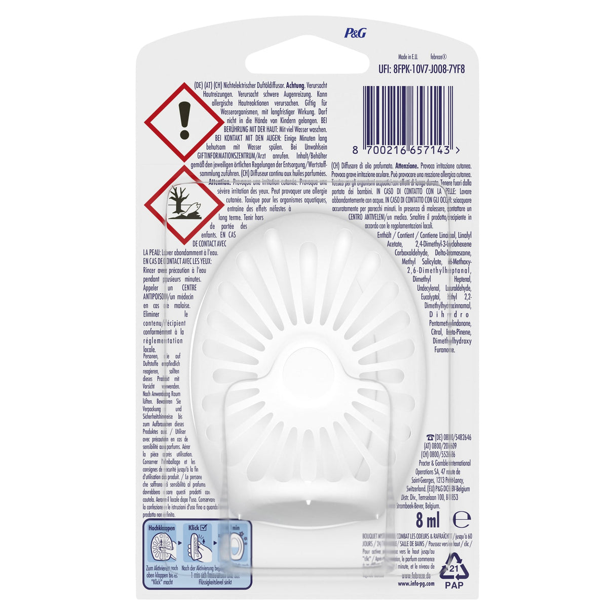 Febreze Lufterfrischer Badezimmer Lenor Amethyst mit Blütenduft – Ansicht 2