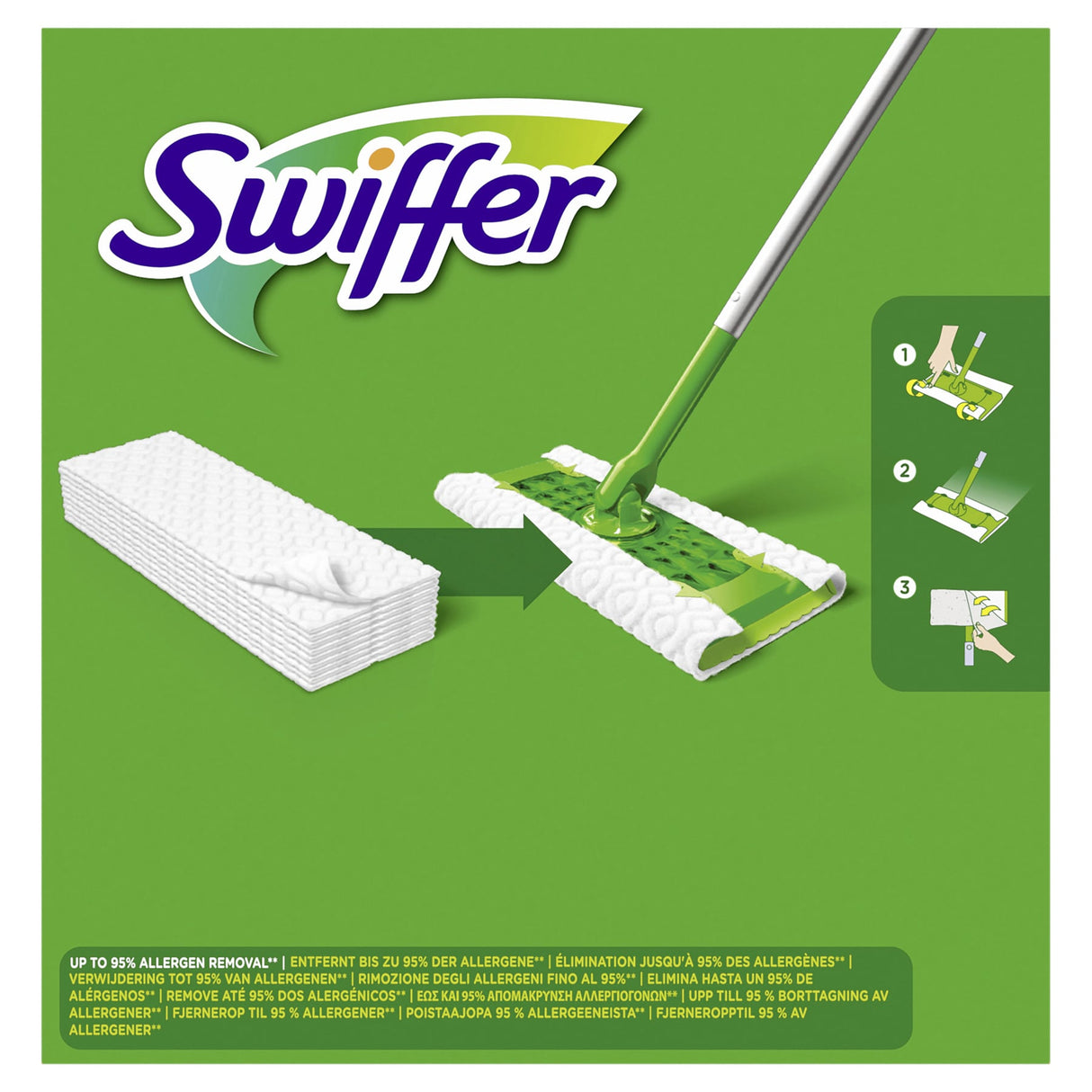 Swiffer Trocken Wischtücher Nachfüllpackung, Großpackung mit Duft – Ansicht 4