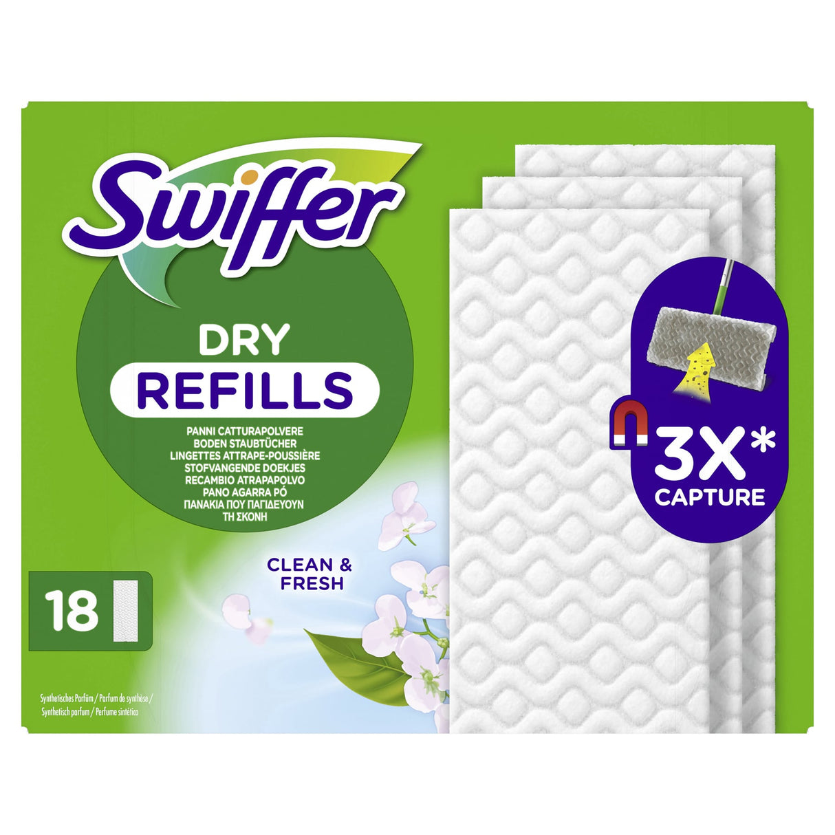 Swiffer Trocken Wischtücher Nachfüllpackung mit Duft – Ansicht 2