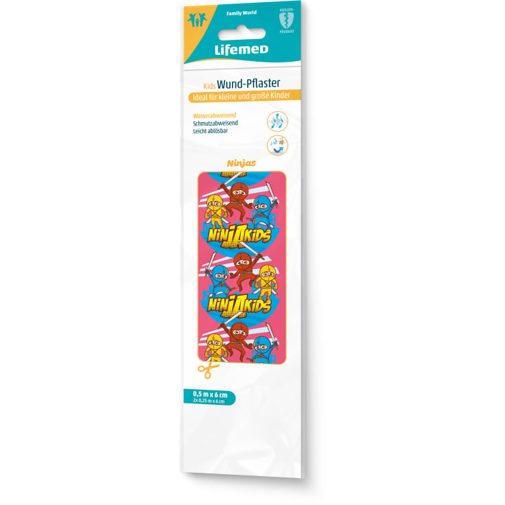 Lifemed Wundpflaster Kids latexfrei Motive - 50 cm x 6 cm
