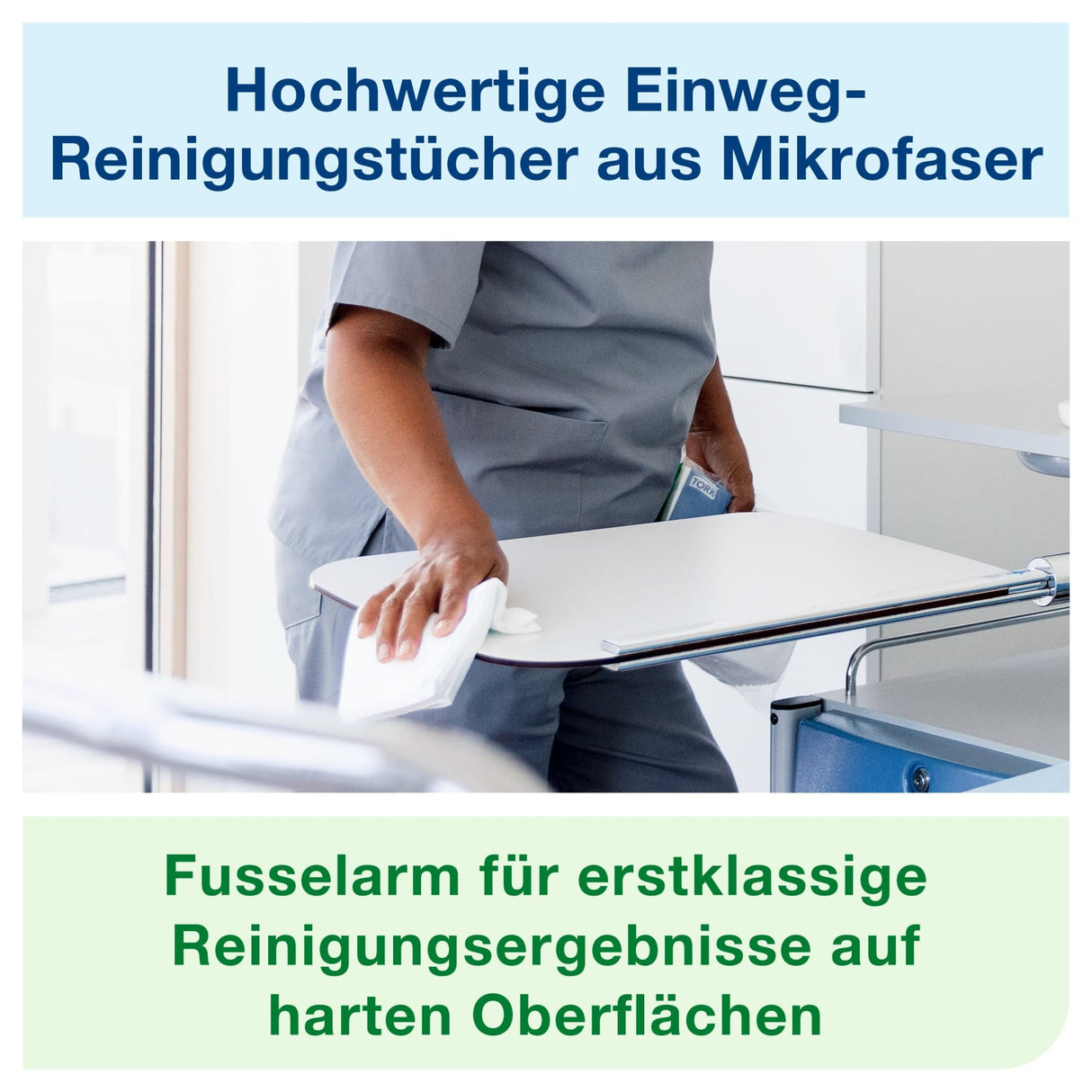 Tork Mikrofaser Einweg Reinigungstücher, weiß – Ansicht 6