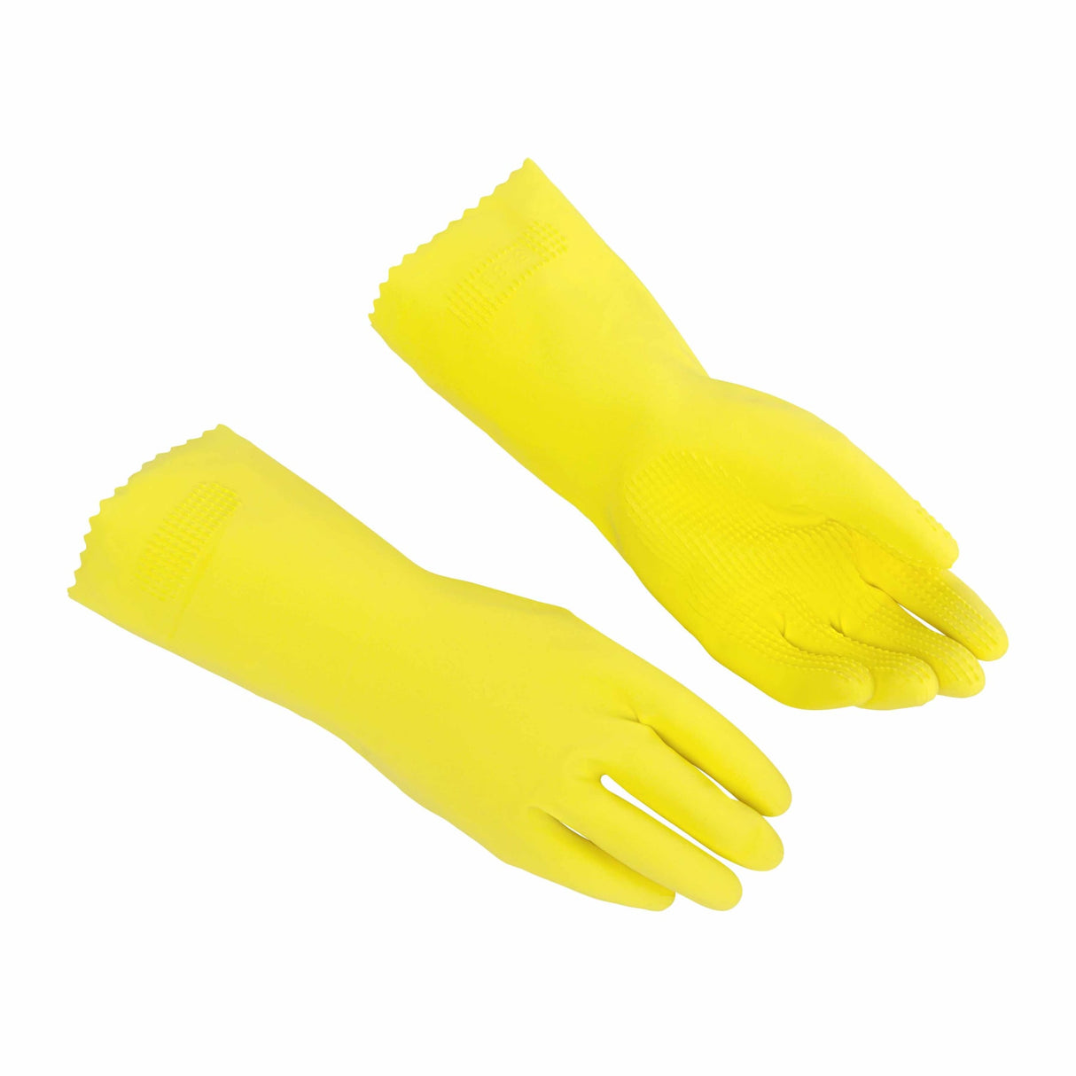 Vileda Professional SafeGrip Latexhandschuhe, gelb – Noppenprofil, sicherer Halt nass und trocken – Ansicht 4