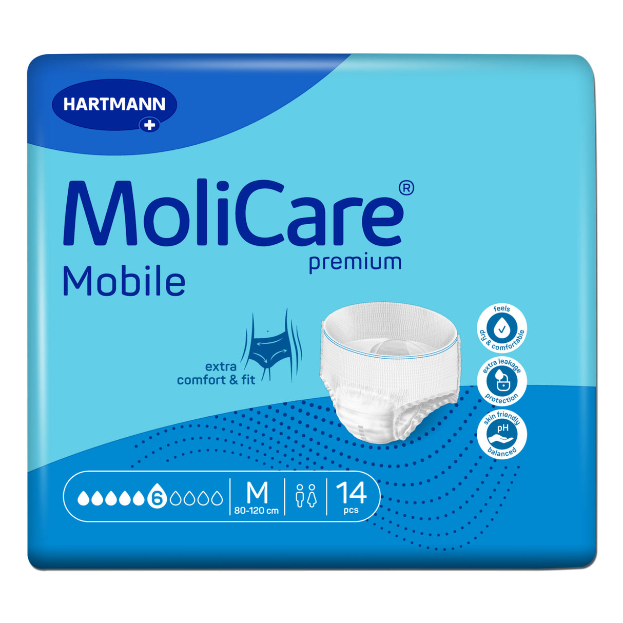 MoliCare Premium Mobile Inkontinenzhosen, 6 Tropfen – Ansicht 2