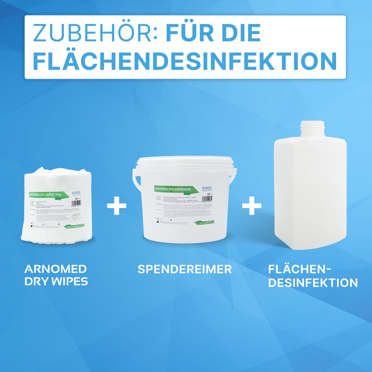 ARNOMED Dry Wipes Vliestuchrolle, weiß, saugstark, 15 x 30 cm – Ansicht 5