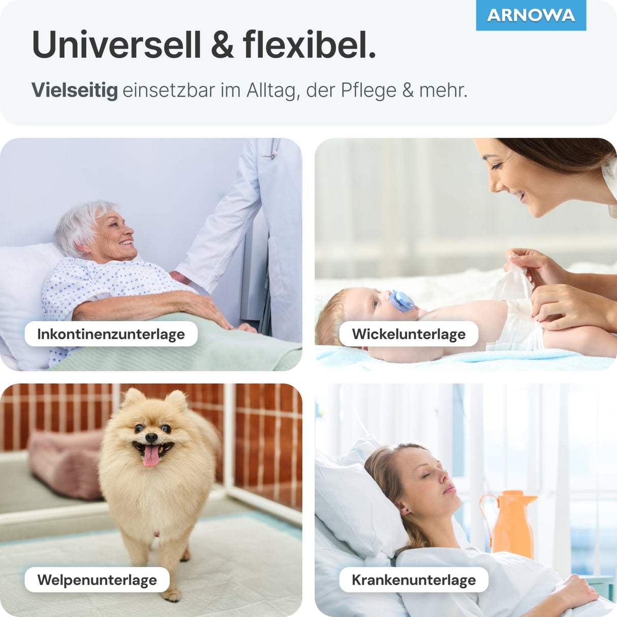 ARNOMED SUPERDRY Krankenunterlagen, 5-lagig, saugstark – Ansicht 3