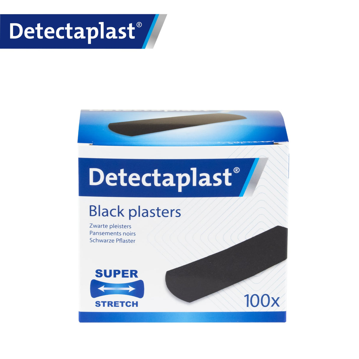 Detectaplast Super Stretch black Pflaster, schwarz – stark dehnbar und hypoallergen – Ansicht 5
