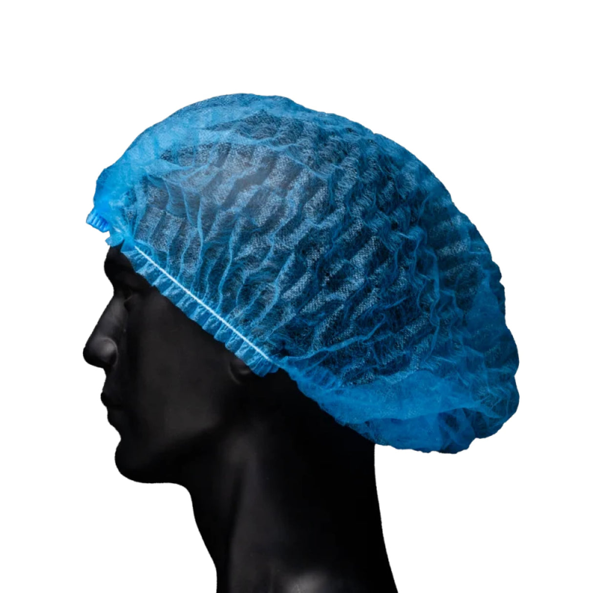 AMPri Med-Comfort Klipphaube detektierbar, PP, 52 cm - 1 Packung = 100 Stück, Farbe: blau