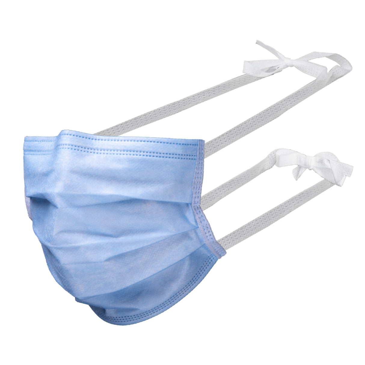 AMPri Med-Comfort Einmalmundschutz, blau, 4-lagig - 1 Karton = 10 Packungen à 50 Stück