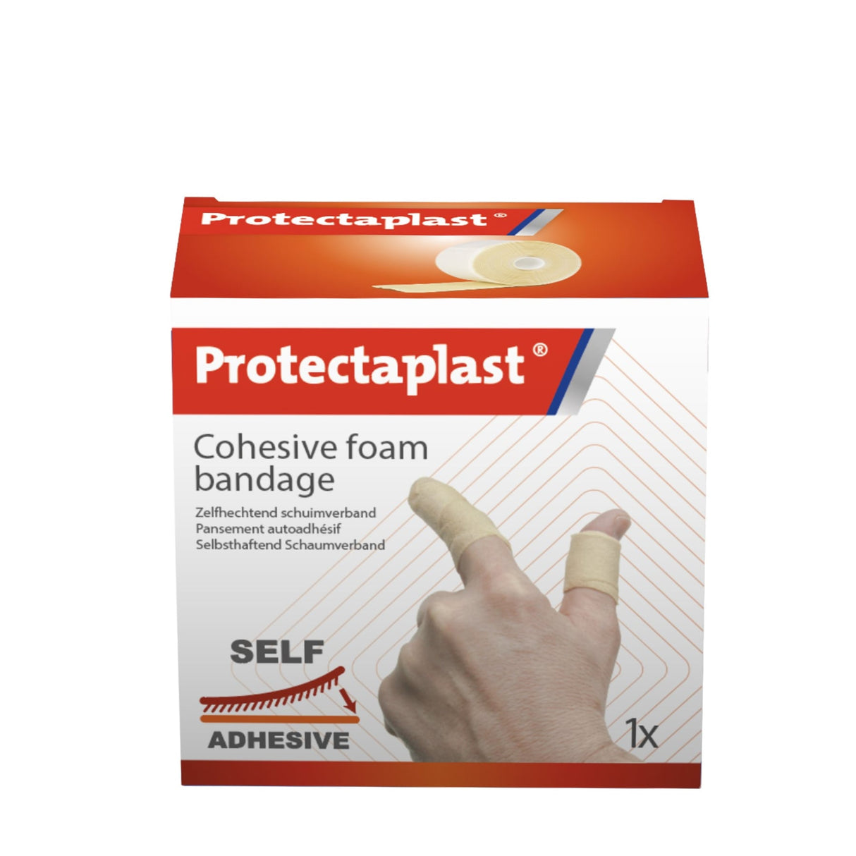 Protectaplast Foam Bandage Schaumverband, beige – klebstofffrei, elastisch, wasserfest – Ansicht 6