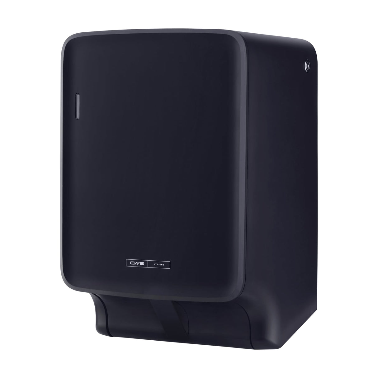 CWS PureLine EcoBlack Stoffhandtuchspender, mit 2-Kammern-System