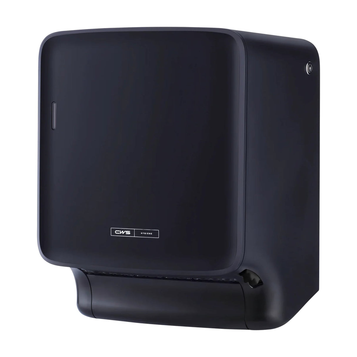 CWS PureLine EcoBlack Rollenpapierspender, mit automatischem Schneider – Ansicht 3