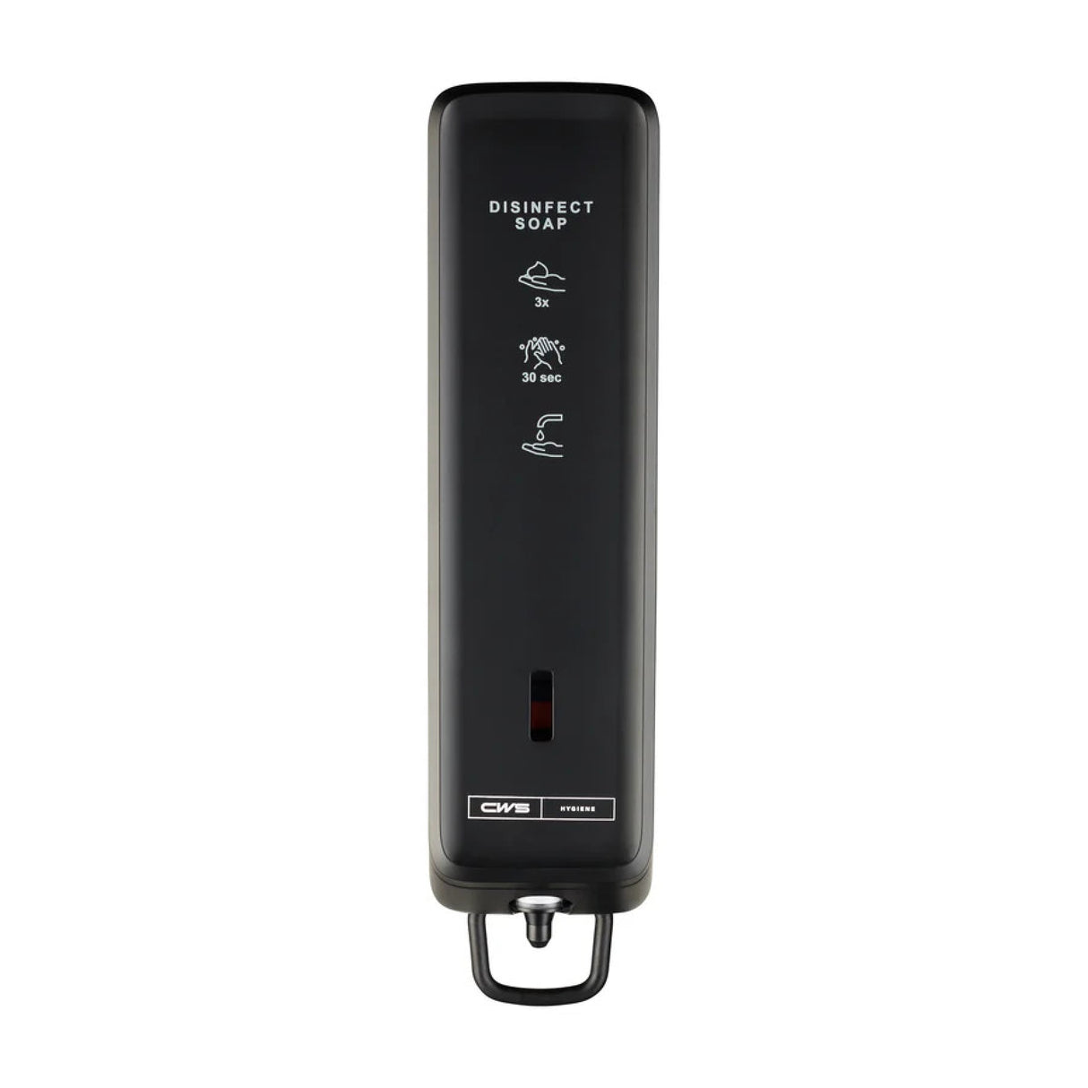 CWS PureLine EcoBlack Desinfektionsschaumspender, schwarz, mit Diebstahlsicherung