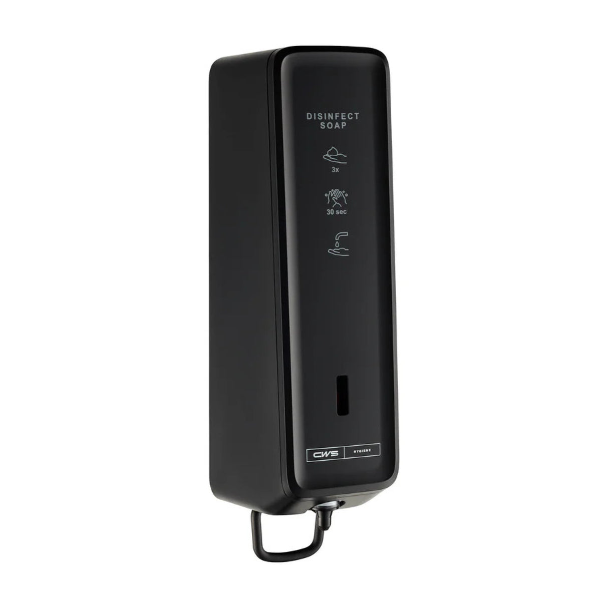 CWS PureLine EcoBlack Desinfektionsschaumspender, schwarz, mit Diebstahlsicherung – Ansicht 2