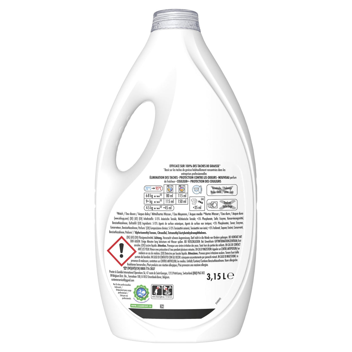 Ariel Professional Color+ Flüssigwaschmittel für den professionellen Einsatz – Ansicht 2