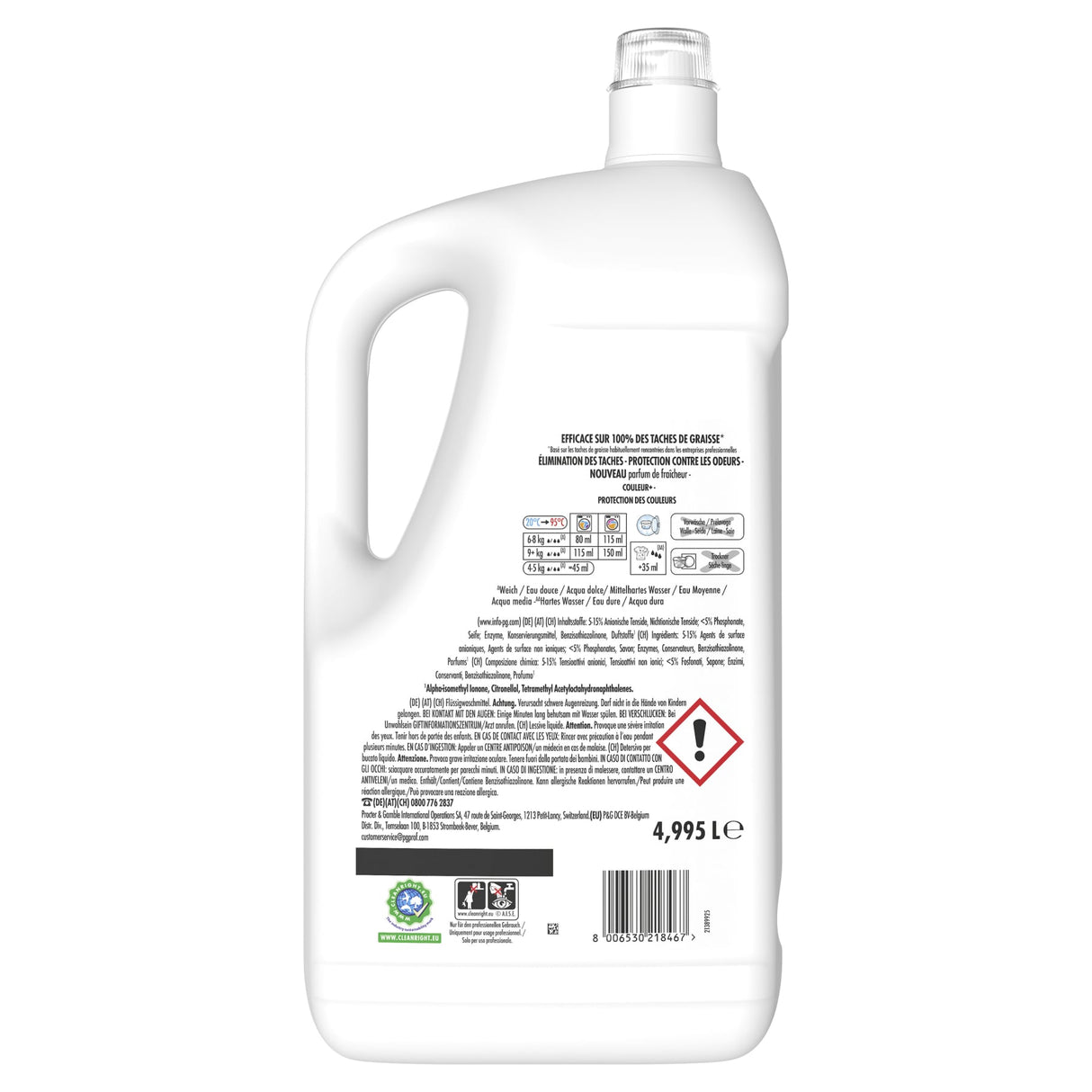 Ariel Professional Color+ Flüssigwaschmittel für den professionellen Einsatz – Ansicht 4