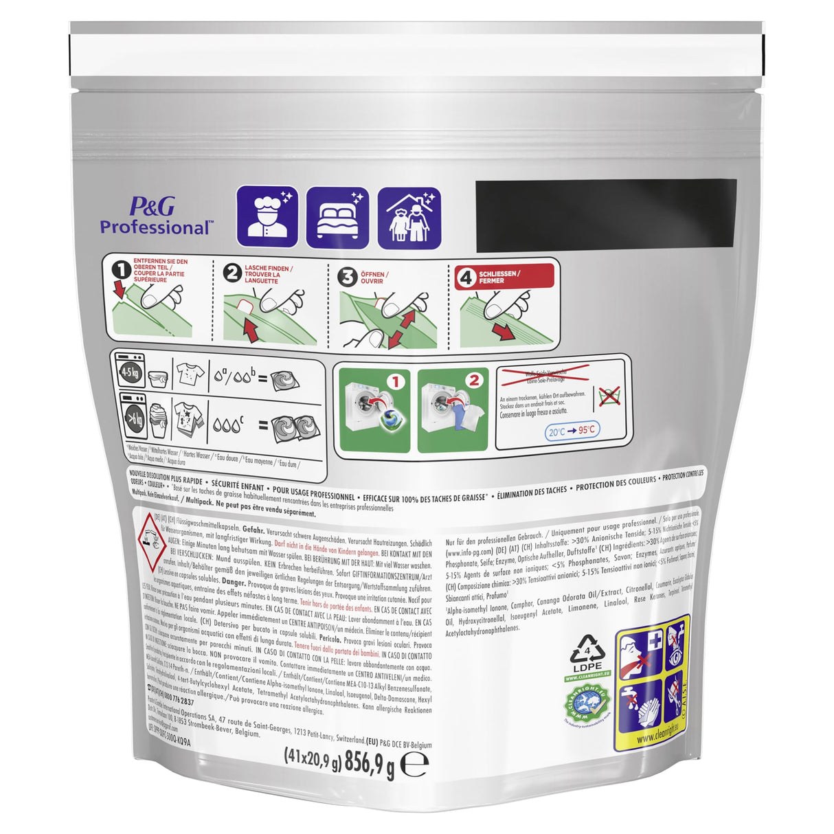 Ariel Professional All-in-1 Pods Color+ Waschmittel für den professionellen Einsatz – Ansicht 4