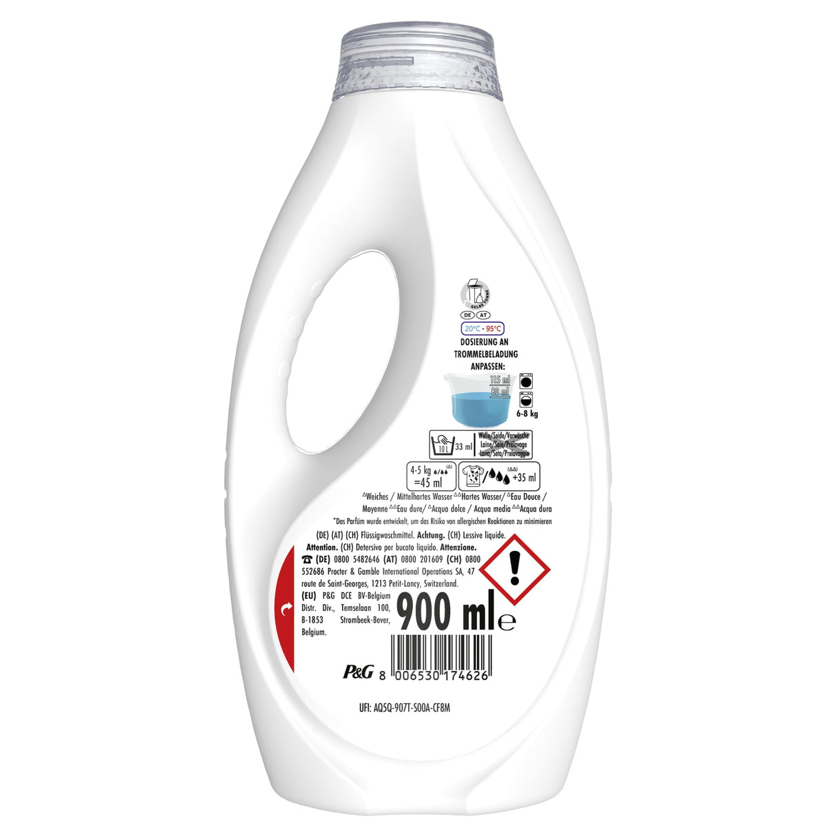 Lenor Sensitiv Flüssigwaschmittel Baumwollblüte & Tiaré-Blume, besonders hautverträglich – Ansicht 2