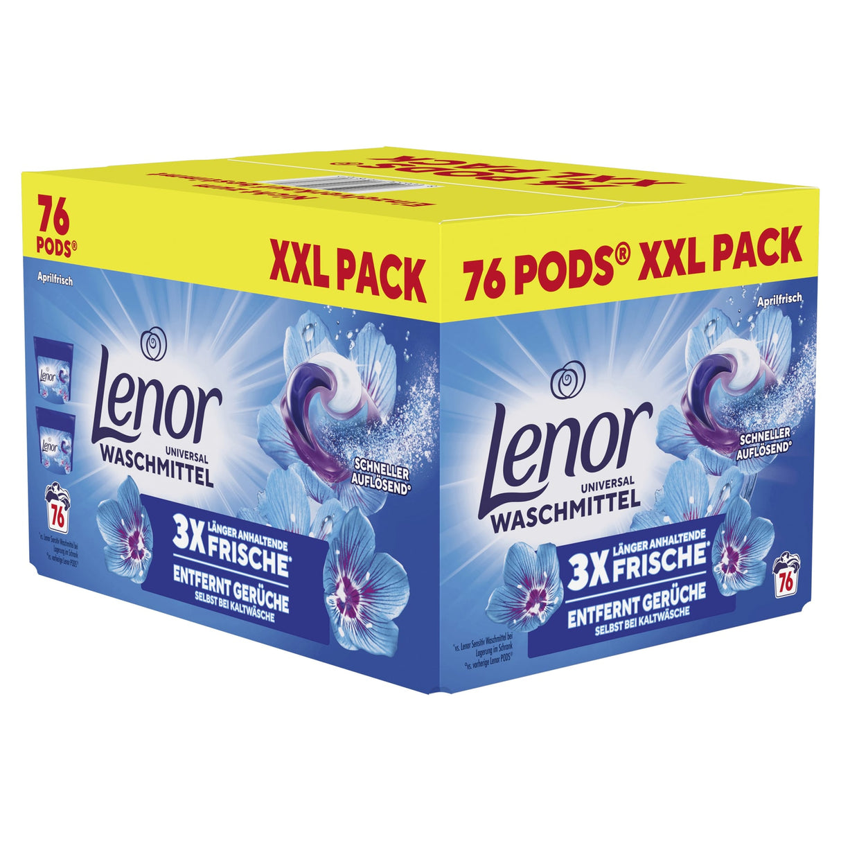 Lenor All in 1 PODS Universalwaschmittel Aprilfrisch, wasserlösliche Hülle