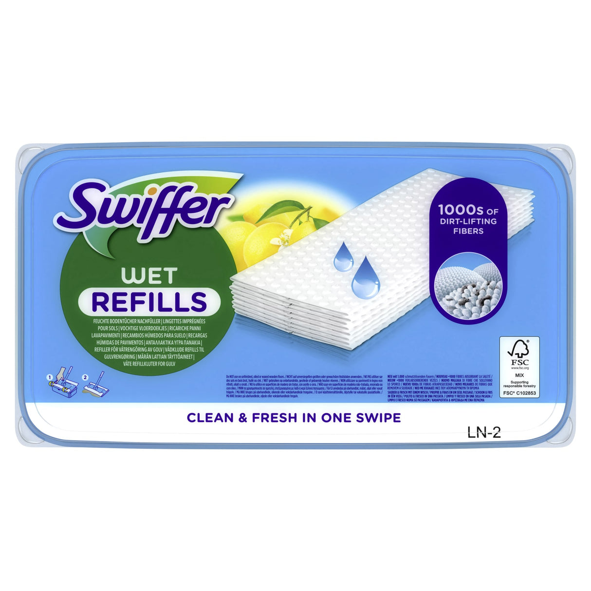 Swiffer Wet Wischtücher Nachfüllpackung mit Schrubbstreifen – Ansicht 2