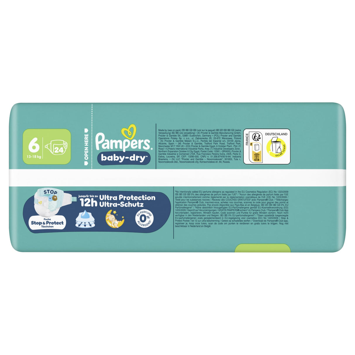 Pampers Baby Dry Windeln Größe 6 Extra Large, 13-18 kg – 3-fach-Schutz-System – Ansicht 4