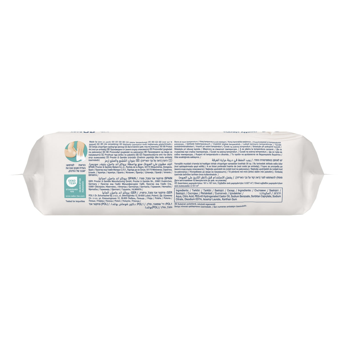Pampers Sensitive Feuchttücher, parfümfrei, dermatologisch getestet – Ansicht 4