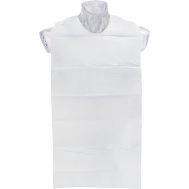 ABENA® Einwegschürze mit Klebestreifen, 37 x 78 cm, weiß