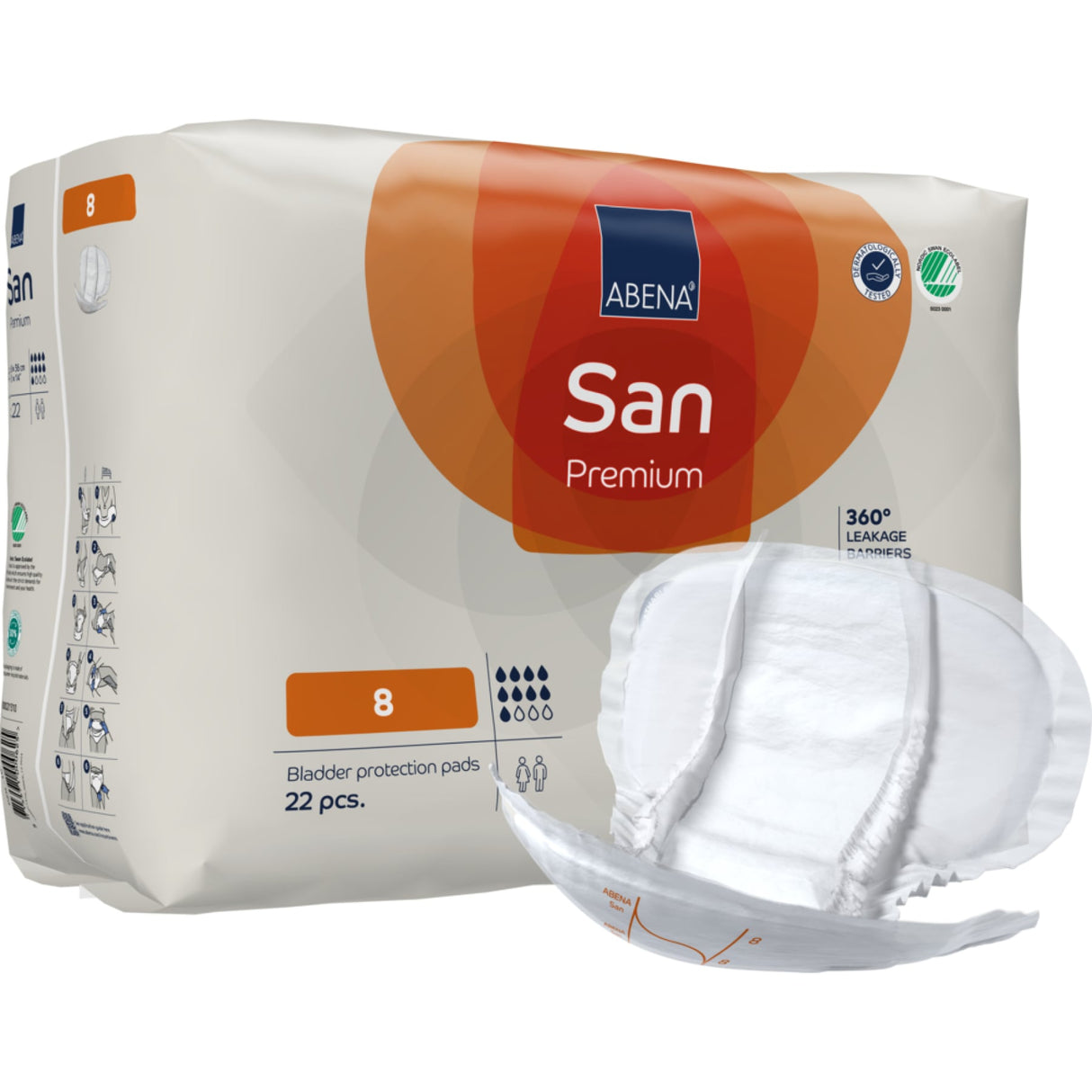 ABENA® San Premium Inkontinenzeinlagen – Größe 8
