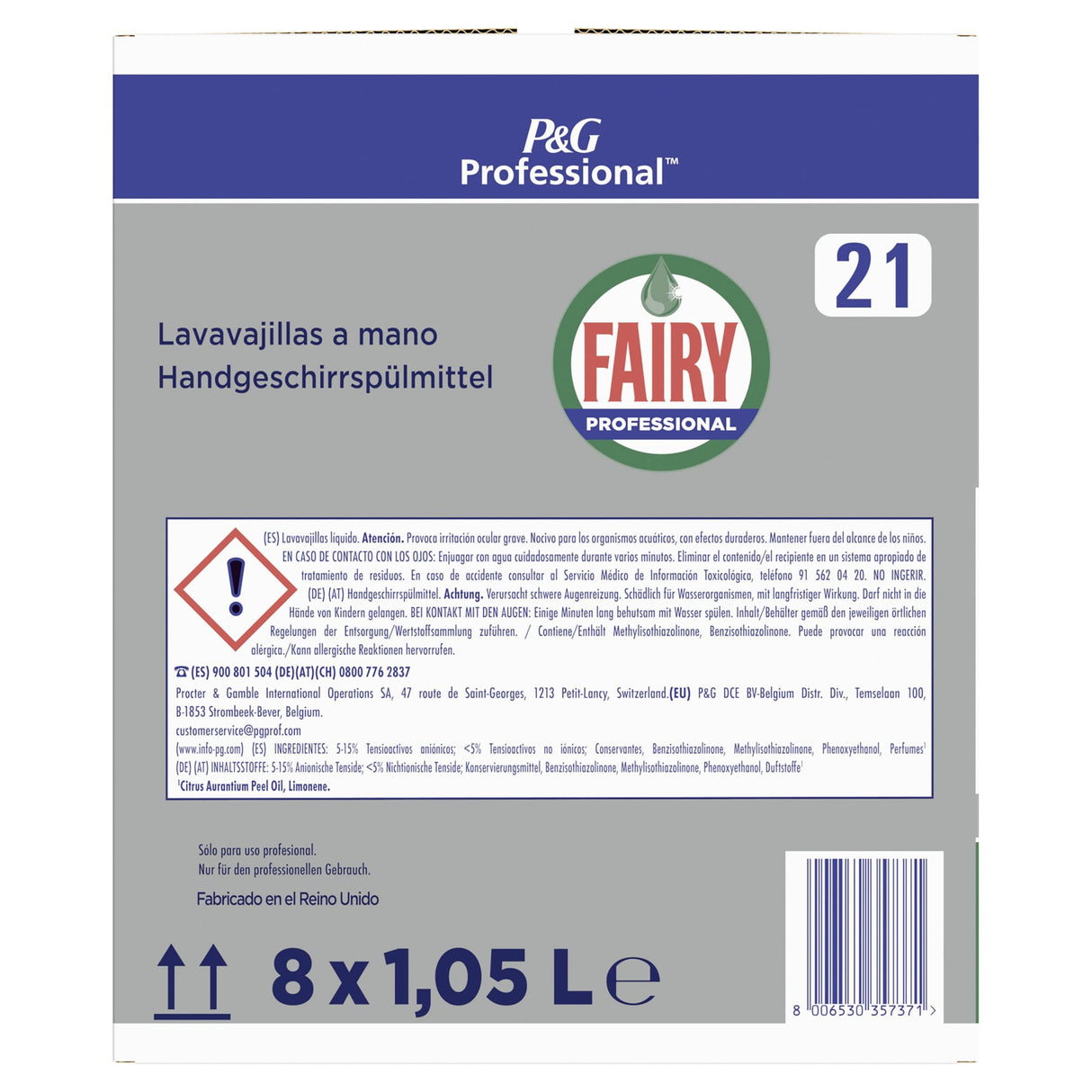 Fairy Professional Original Konzentrat Handspülmittel für langanhaltende Wirkung – Ansicht 8