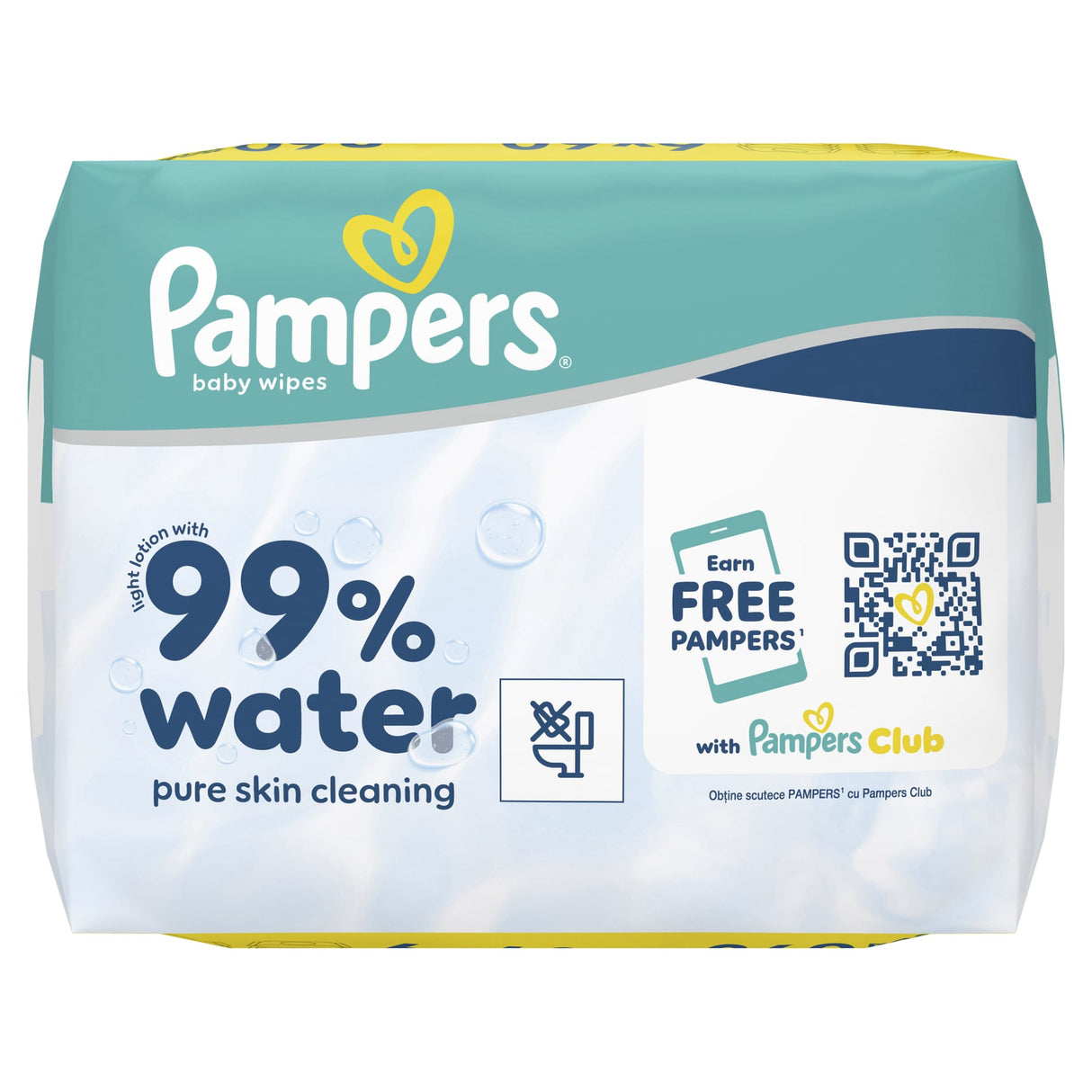 Pampers Feuchttücher 99% Water, parfüm- und alkoholfrei – Ansicht 3